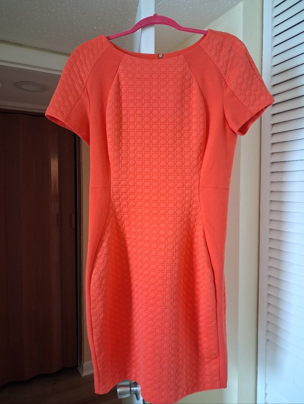 Sharagano Womens Orange Sexy Dress
